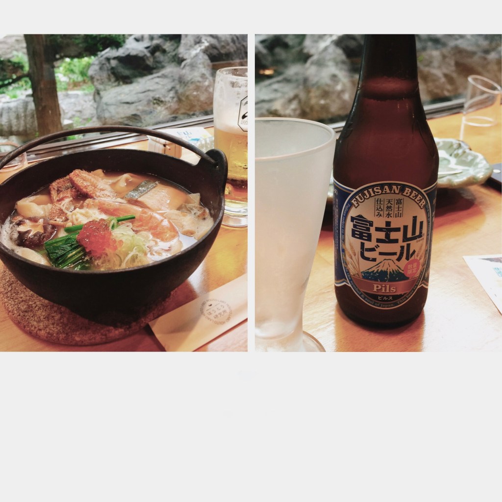 河口湖美食：餺飥麵和富士山啤酒